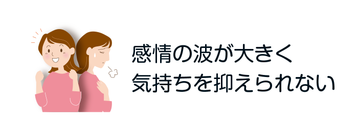 メニュー：感情の波が大きく気持ちを抑えられない