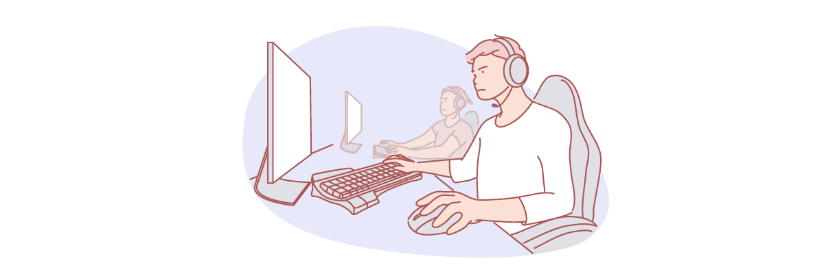 パソコンを操作する人のイメージ